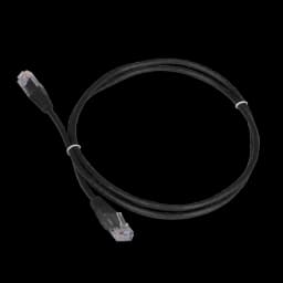 Патч-корд LANMASTER TWT-45-45-1.0-BK (UTP, CAT.5E, 1 м, черный)