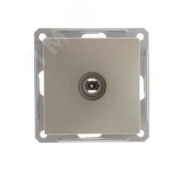 W59 Розетка телевизионная TV скрытая в рамку шампань RTS-151-4-86 Systeme Electric