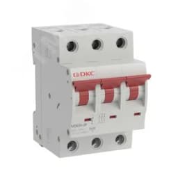 Выключатель автоматический трехполюсный 6А C MD63H-3PC6 10кА DKC
