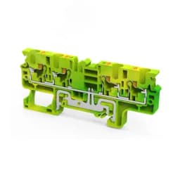 Клемма зазем. 4 конт. 4 кв.мм push-in OptiClip CPG-4-QUATTRO-PE-I-(0,2-4)-PEN