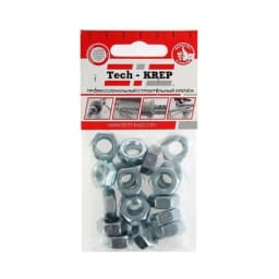 Гайка шестигранная М10 DIN 934 цинк. (пакет) (уп.18шт) Tech-Krep/Zitar 103027