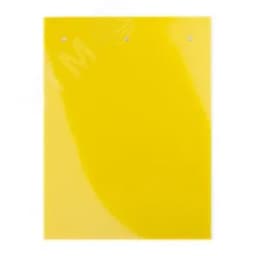 Табличка полужесткая для маркировки оболочек 70x30мм. Клейкое основание. ПВХ.Желтая (3 шт. на пластине, упак. по 10 листов)