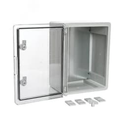 Корпус пластиковый с монтажной панелью ЩМП IP65 прозрачная дверь 400х300х170 Промрукав