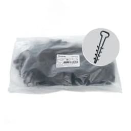 Дюбель-хомут для плоского кабеля (5-10мм), полипропилен, черный (упаковка100шт.), DCL01-05-10