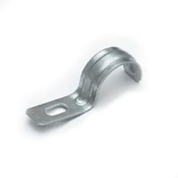 Скоба металлическая однолапковая усиленная противопожарная СМОУ d25-26 мм (100шт/800шт уп/кор) Промрукав