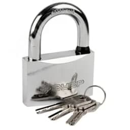 Замок "ЭКСПЕРТ" навесной, стальной корпус, классическая форма, закаленная дужка, 70мм