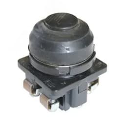 Выключатель кнопочный ВК30-10-01110-54 У2, черный, 1р, цилиндр, IP54, 10А. 660В