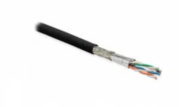 Кабель витая пара Hyperline SFTP4-C7-S23-OUT-PE-BK-500 (500 м)