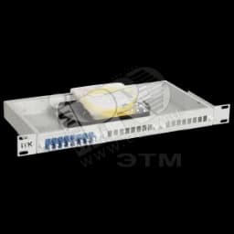 Кросс оптический 1U распределительный укомплектованный SC (Simplex) 20шт (OS2) ITK