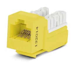 Вставка Keystone Jack RJ-45(8P8C) Hyperline KJNE-8P8C-C6-90-YL
