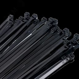 Кабельные стяжки (хомуты) PCT 4,8x300-100 черные PA6.6 (100 шт/уп) JazzWay