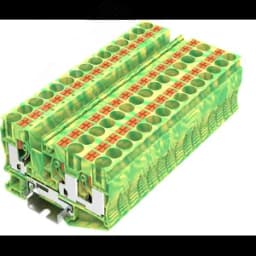 Клемма TP 1-2 земля, Push-in, сечение 10 мм. кв., желто-зеленая SUPU