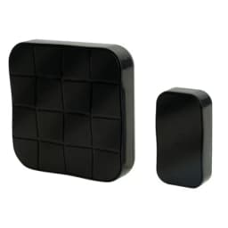 Звонок дверной беспроводной Feron E378 Электрический 10 мелодий чёрный с питанием от батареек 51431