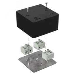 Коробка огнестойкая для кабель-канала 40-0460-FR10.0-6 Е15-Е120 RAL9005 85х85х45 (44 шт/кор)