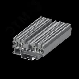 Клемма TC 2-2 пружинная, сечение 2,5 мм. кв., серая