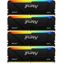 Оперативная память Fury Beast RGB Black KF436C18BB2AK4/64 Kingston
