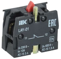 Блок контактный 1р для LAY5 KARAT IEK BDK11