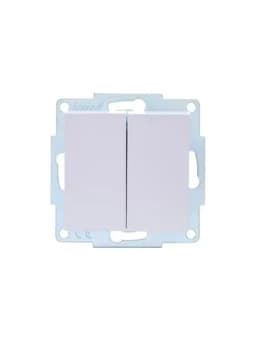 Выключатель 2-кл. СП Vesna механизм бел. LEZARD 742-0288-101