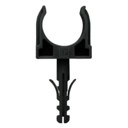 Крепеж-клипса с дюбелем черная d32 мм в малой упаковке (10шт/450шт уп/кор) Промрукав