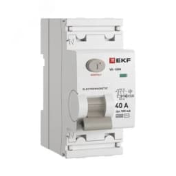 Выключатель дифференциального тока ВД-100N 2P 40А 100мА тип AC эл-мех 6кА PROXIMA