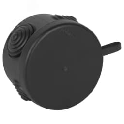 Коробка распределительная для открытой проводки 60x40 мм черная IP55 RUVinil