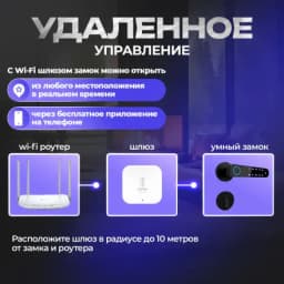 Шлюз для умного замка, c дистанционным управлением через приложение TTLOCK (Wi-Fi, Bluetooth) Konan G2