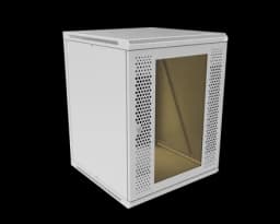 Шкаф телекоммуникационный настенный разборный МИКсистем 19" Basis 15U 600*600 дверь перфорация стекло
