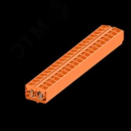 Клемма TB 2-2 фронт. подключение с защелк.ножками, сечение 2,5 мм. кв., оранжевая