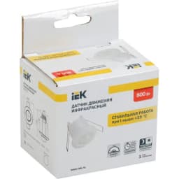 Детектор движения ДД 301 800Вт 360град. 6М IP20 бел. IEK LDD11-301-800-001