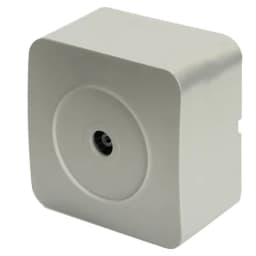 Розетка TV открытой установки 1местная STEKKER 75 Ом 5862МГц серия София серебро MST001003 49323