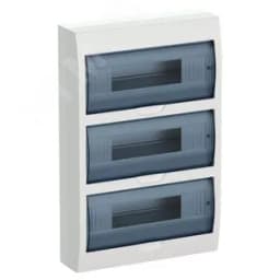 Щит распределительный навесной ЩРн-П-36 IP41 пластиковый белый прозрачная дверь