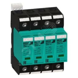 Ограничитель импульсных перенапряжений (УЗИП) 4П 12,5кА (класс I + II + III) OptiDin OM-I-4-280/12,5 КЭАЗ Optima