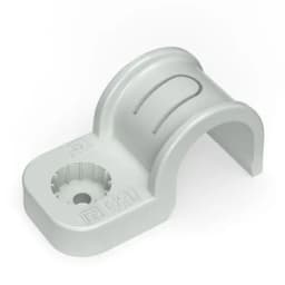 Крепеж-скоба односторонняя d20мм для прямого монтажа атмосф. пластик. сер. (уп.50шт) Промрукав PR13.0369