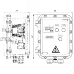 Взрывозащищенный пускатель ПКВ МК 1.0 Exd 362821-ПУСКАТЕЛЬ-МД-80Т