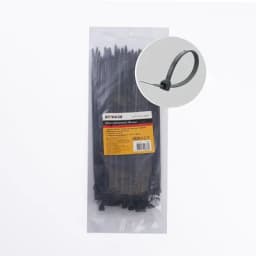 Хомут нейлоновый STEKKER NYCT47250 47х250 мм d пучка max 65 мм нагрузка 22кг черный упаковка 100 шт 32786