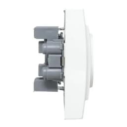 Розетка 2-м СП Минск 16А IP20 с заземл. защ. шторки бел. Basic EKF ERR16-128-100