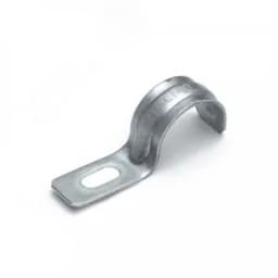 Скоба металлическая однолапковая усиленная противопожарная СМОУ d19-20 мм (100 шт/уп)
