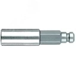 Битодержатель 899/5/1 с втулкой из нержавеющей стали стопорным кольцом и магнитом хвостовик 5/32 E 8 для бит 1/4 С 6.3 45 мм WERA