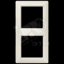 Рамка 2-я для горизонтальной/вертикальной установки Серия- AS550 Материал- дуропласт Цвет- слоновая кость AS582 JUNG