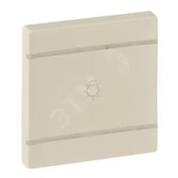Valena LIFE MyHome Лицевая панель для механизмов BUS/SCS С символом Освещение 2 модуля Слоновая кость