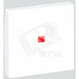 Connect Клавиша с индикатором для выключателя К302 45х45мм алюминий Simon