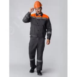 Костюм Легион-1 СОП (ткань Смесовая,210) брюки, темно-серый оранжевый, 48-50 170-176