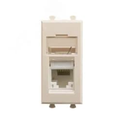 Avanti Компьютерная розетка "Ванильная дымка" RJ-45 модульная, кат. 5е, 1 модульная