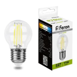 Лампа светодиодная Feron LB511 Шарик E27 11W 4000K 38016