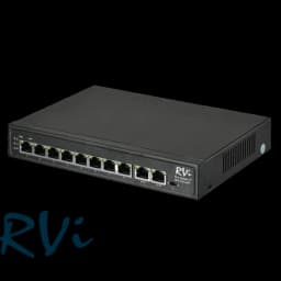 Настольный PoE-коммутатор 8 портов+2 порта uplink RVi-1NS08F-2T