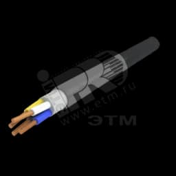 Кабель силовой ППГнг(А)-HF 4х2.5ок(N)-0.66 однопроволочный черный (барабан)