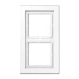 Рамка 2-я для горизонтальной/вертикальной установки Серия- LS-Design Материал- дуропласт Цвет- белый