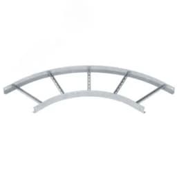 Угловая секция 90° лестничного лотка 60х400 мм R=500 мм