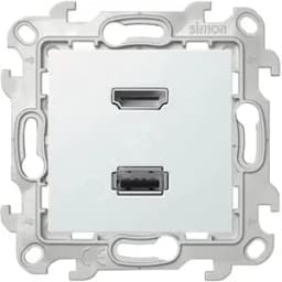 Коннектор HDMI+USB 2.0, белый