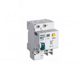 Выключатель автоматический дифференциальный АВДТ встроенная защита от сверхтоков 1P+N 63А 100мА AC D ДИФ-101 Dekraft